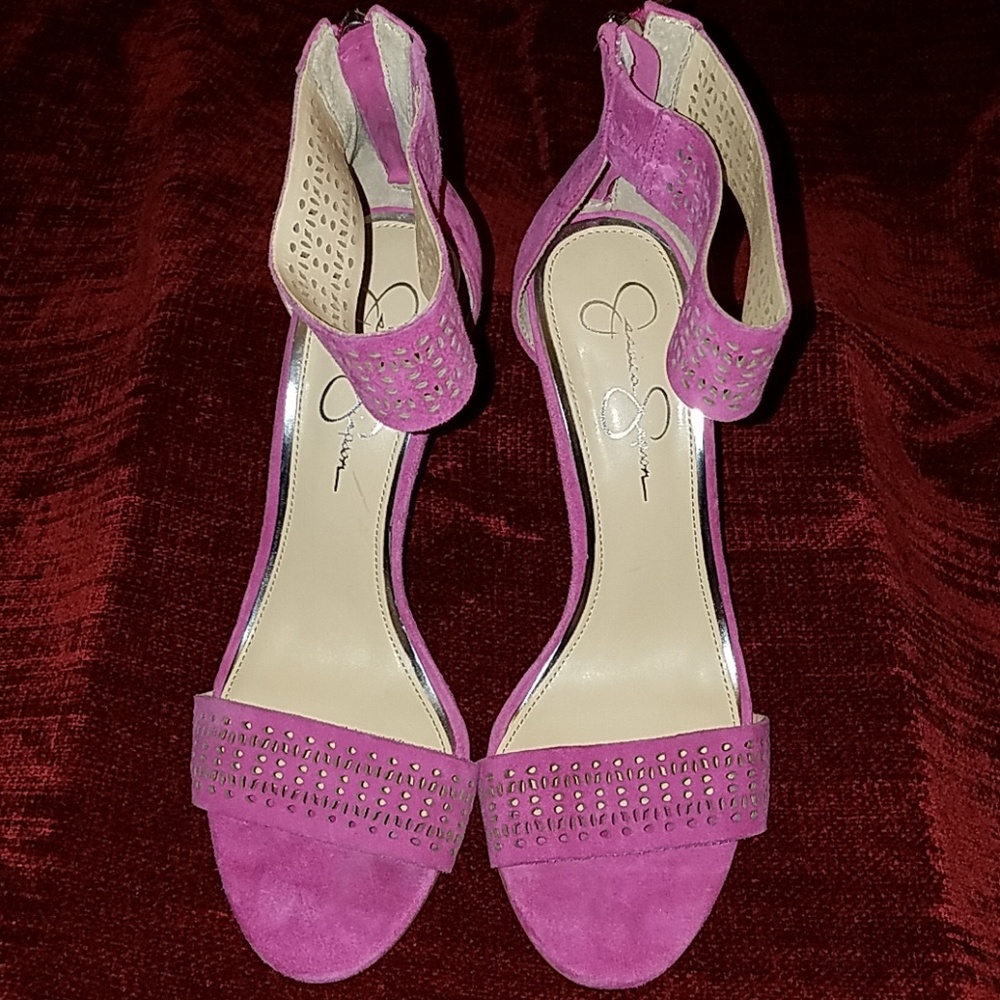 Jessica Simpson Pink Suede Sandals